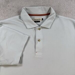 Tom Beckbe Polo Mens Medium Blue Performance Stretch Golf Casual Shirt